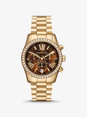 michael kors mk8661|lexington pavé gold tone watch.